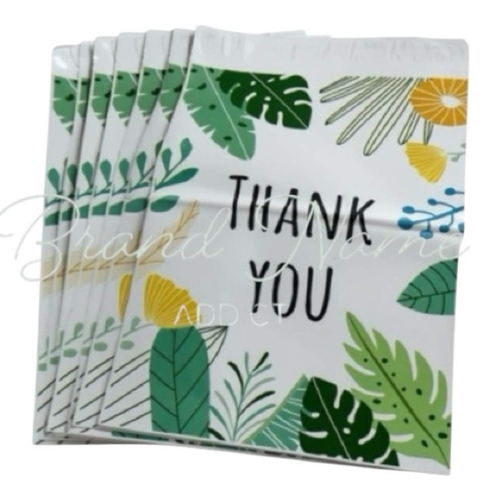 PRICE IS FIRM - Set of 10 Palm 10 x 13 ‘Thank You’ Poly Shipping Mailer Bags